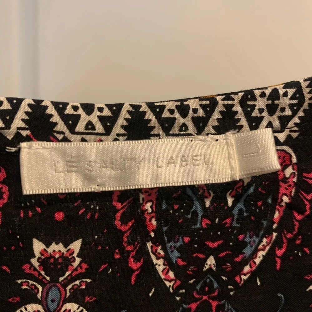 Le Salty Oracle Maxi Dress in Burgundy/Black - Picture 3 of 5